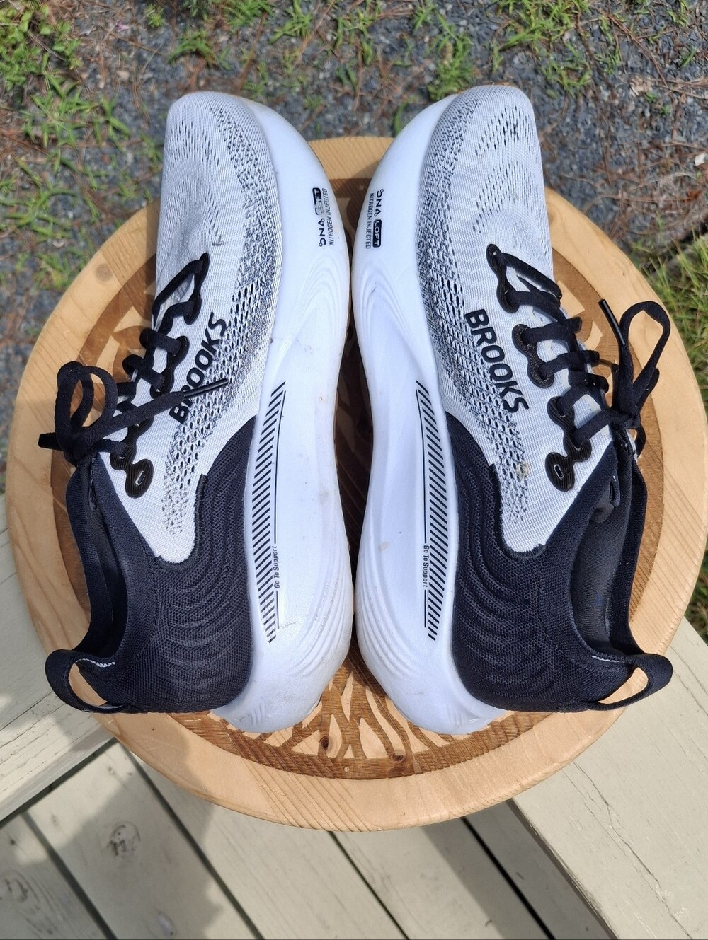 Brooks Adrenaline GTS 25 Black/White Women's Running Shoes Sz 10 **READ** - Picture 3 of 11